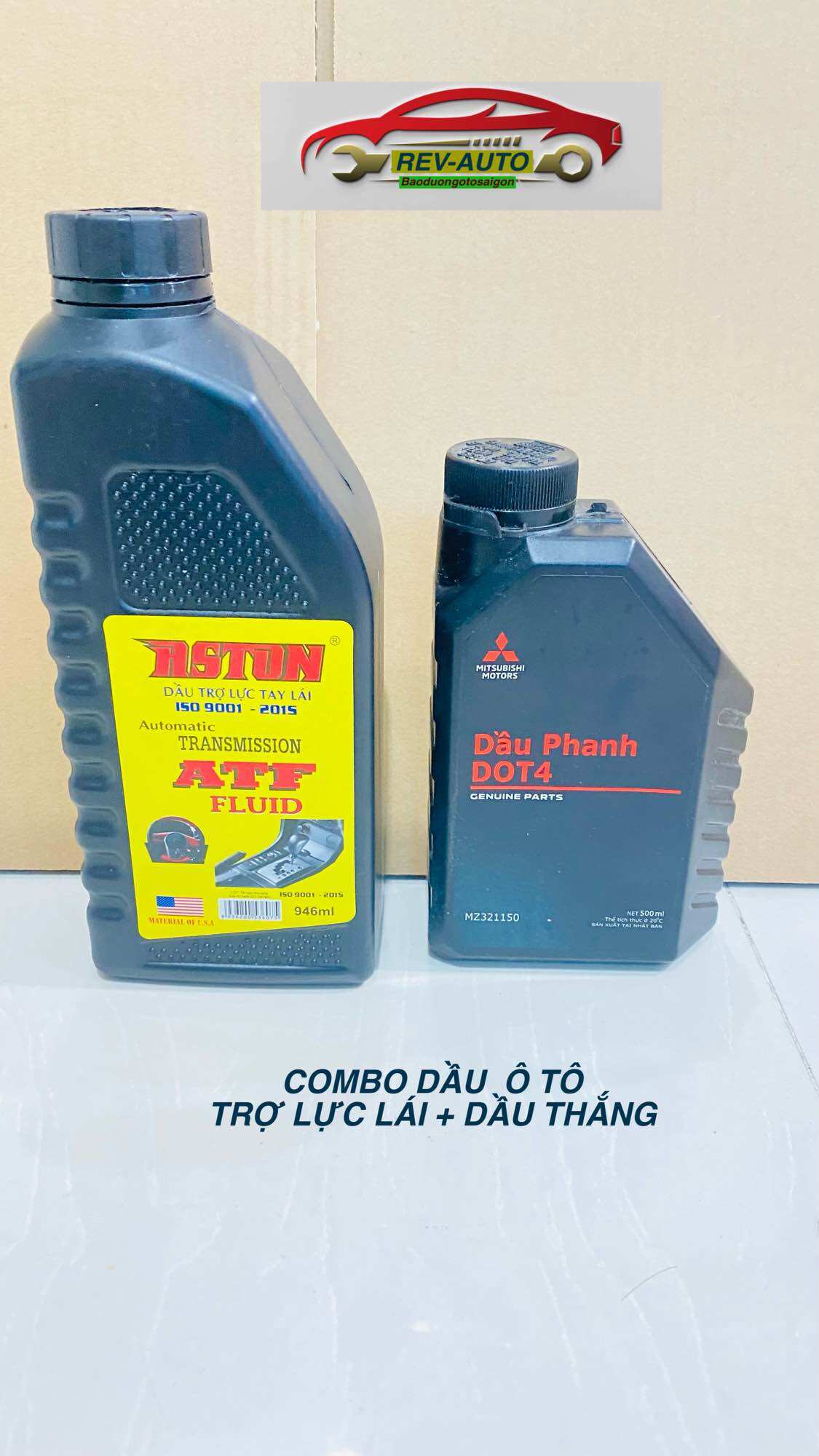Combo 2 chai dầu ô tô-trợ lực lái+dầu thắng 500ml(Quà tặng kèm)