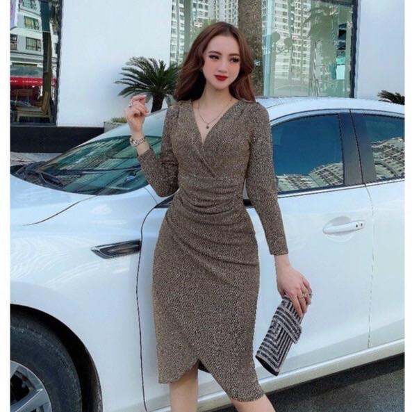 Đầm dự tiệc nhũ lấp lánh