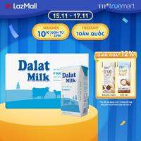 Thùng 48 hộp sữa tươi tiệt trùng Dalatmilk ít đường 110 ml (110 ml x 48)