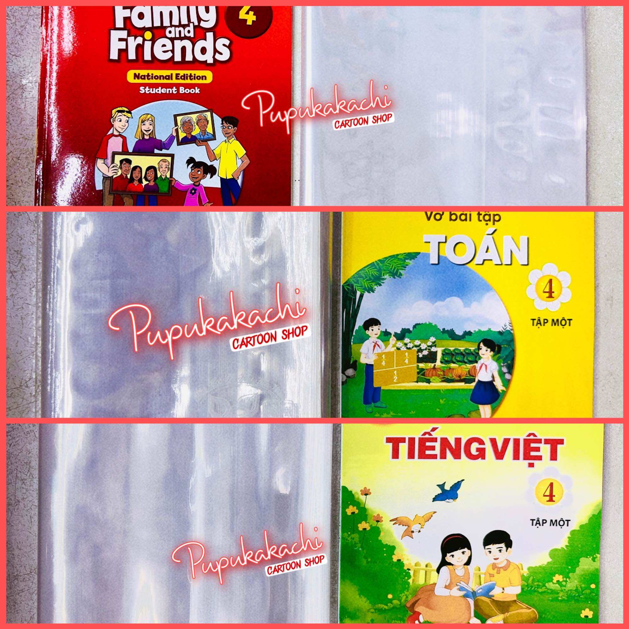 [MUA 2 GIẢM 5%]Trọn bộ Bìa bao kiếng sách giáo khoa Lớp 1/Lớp 2/Lớp 3/Lớp 5/Lớp 6 Chân Trời Sáng Tạo (không có sách)