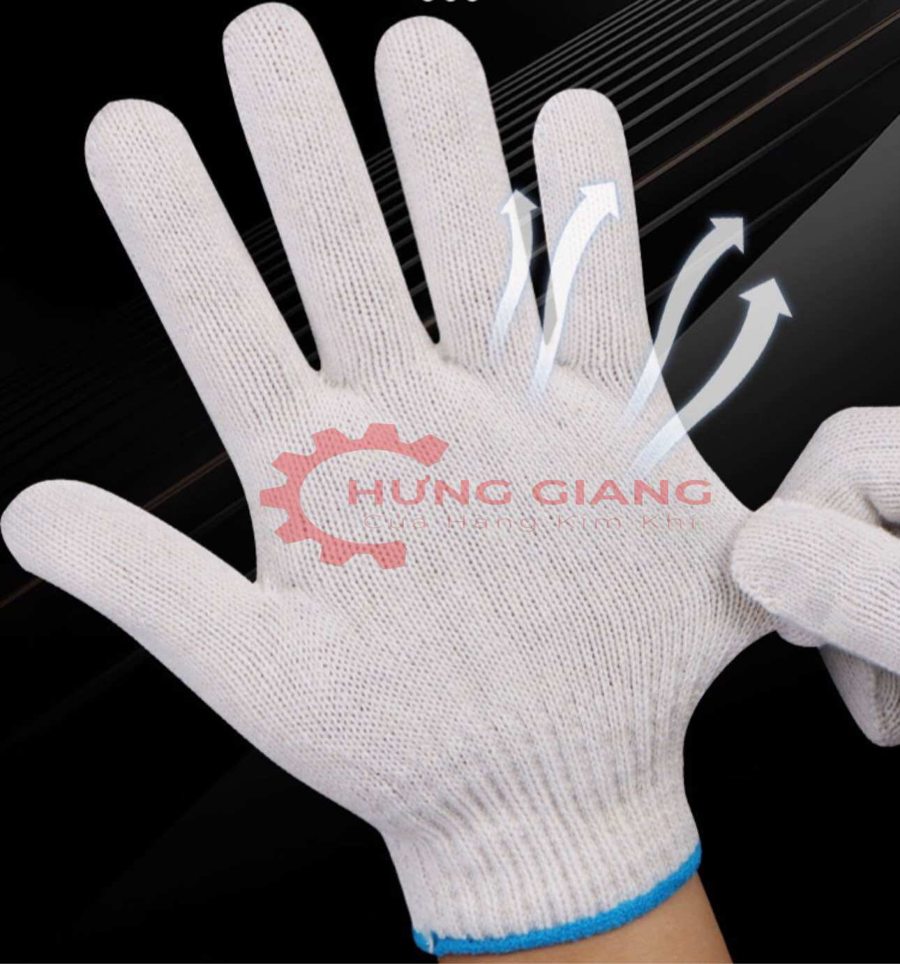 Combo 10 Đôi Găng Tay Sợi Trắng