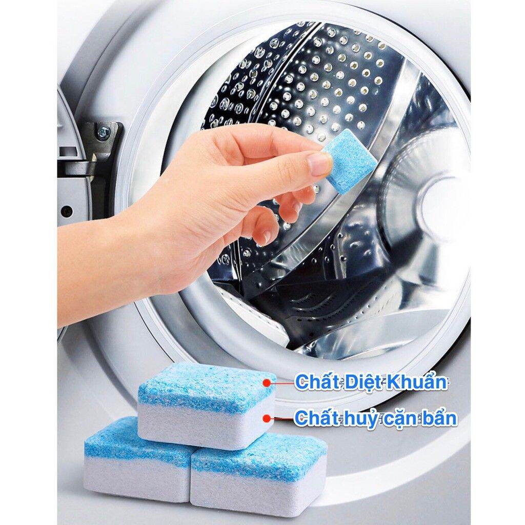 combo 3 viên tẩy lồng vệ sinh máy giặt - giúp sạch khuẩn siêu tiện lợi