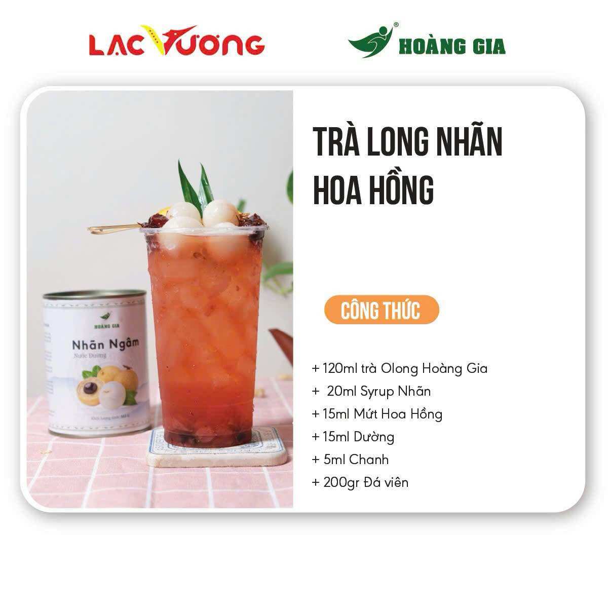 Nhãn ngâm Hoàng Gia lon 565g