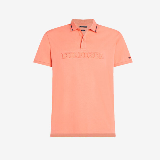 TOMMY HILFIGER - Áo Polo Nam Tay Ngắn Im Monotype Interlock Reg Polo MW0MW31568TKL