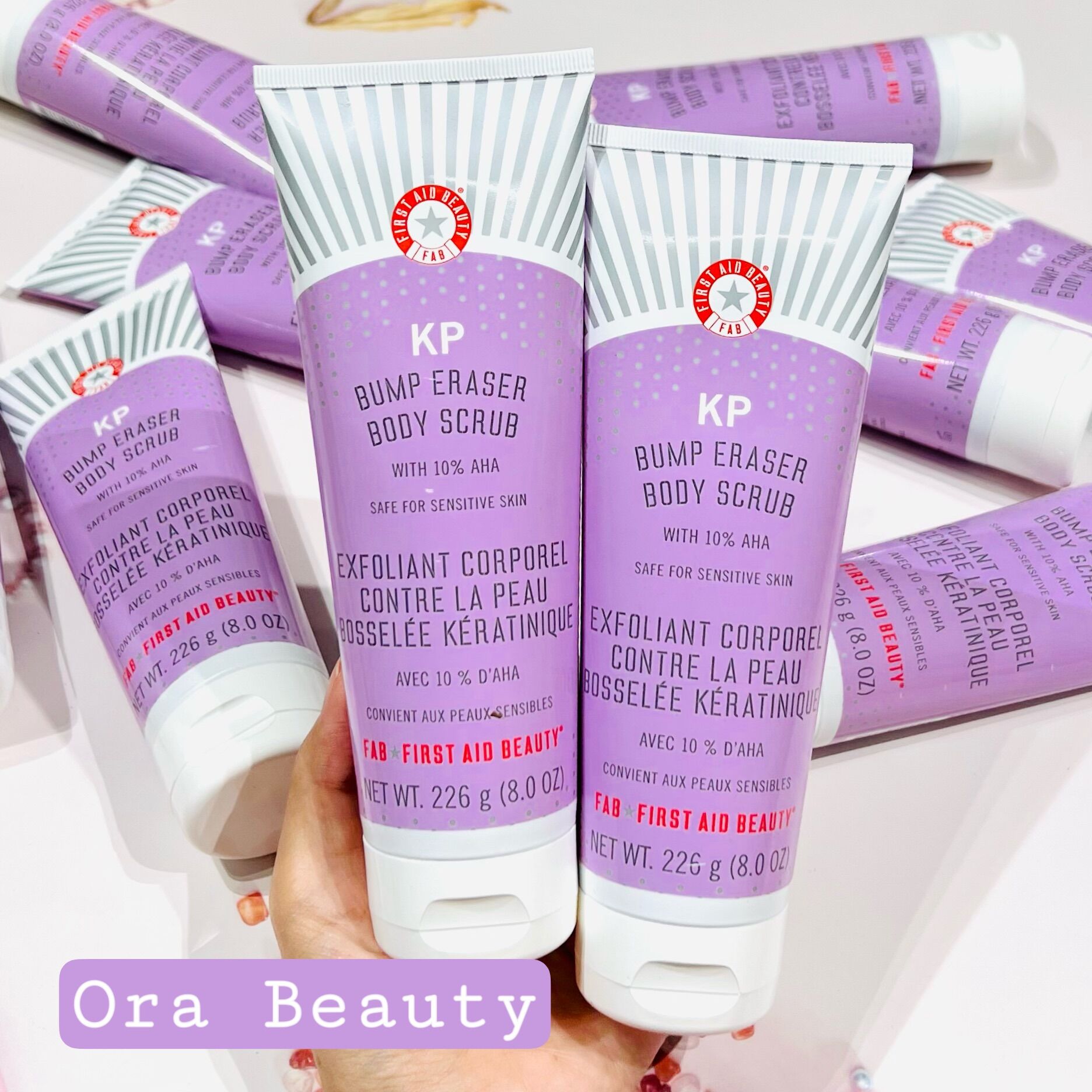 Tẩy da chết cơ thể first aid beauty kp bump eraser body scrub with 10% aha