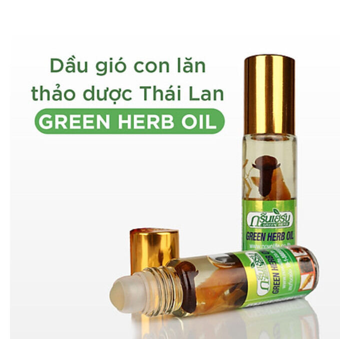 Dầu gió nhân sâm green herb oil thái lan 8ml