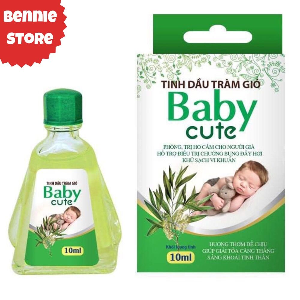 Dầu tràm gió Baby cute cho bé 10ml, Tinh dầu tràm xua đuổi côn trùng cho bé