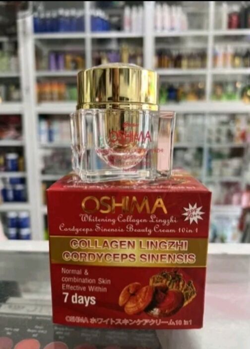 Kem oshima dưỡng trắng da cao cấp collagen linh chi _ đông trùng hạ thảo 10in1 35g