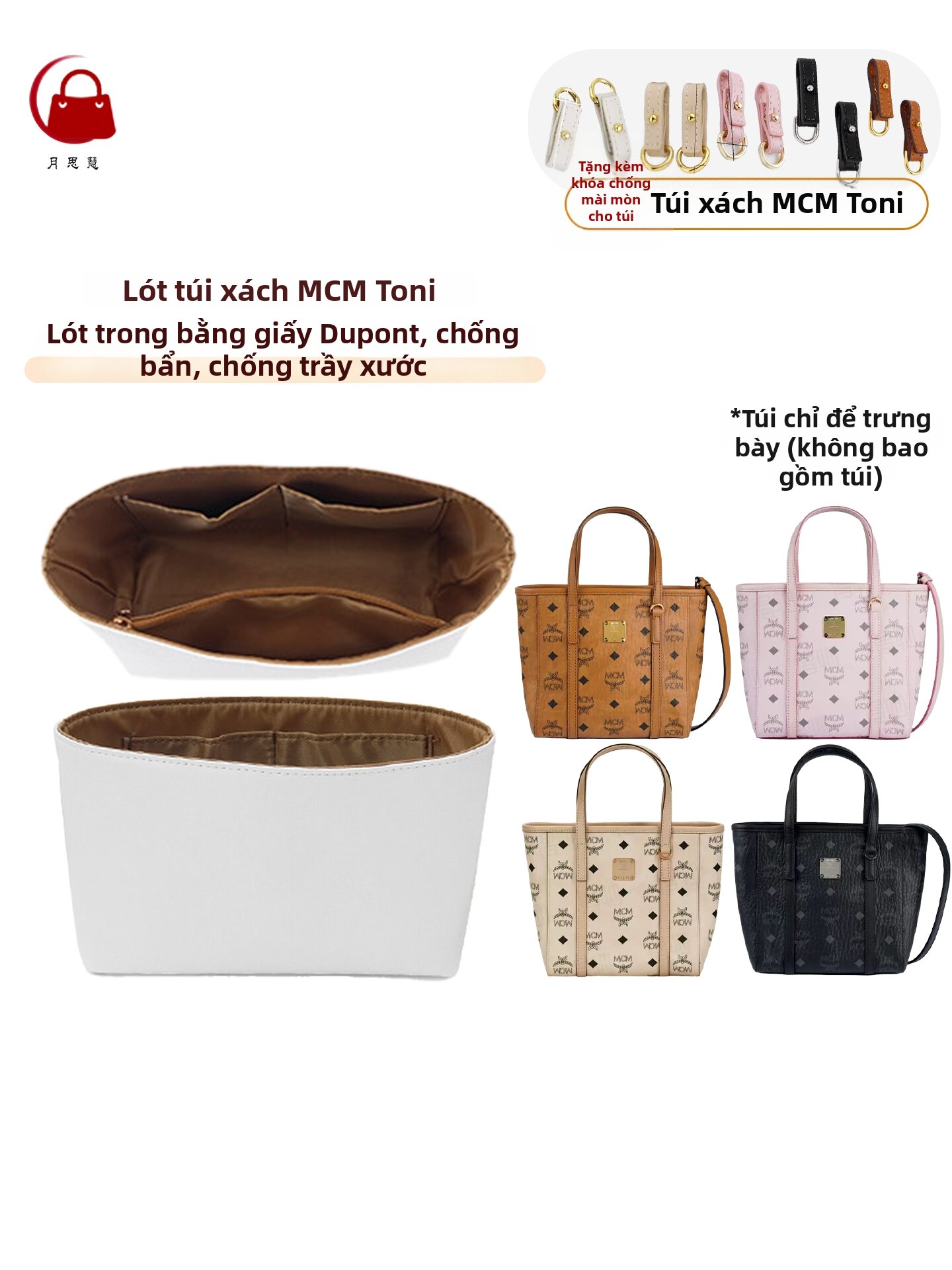 YUESIHUI | Túi Lót Chống Thấm Giấy DuPont Nhẹ Cho Túi Xách