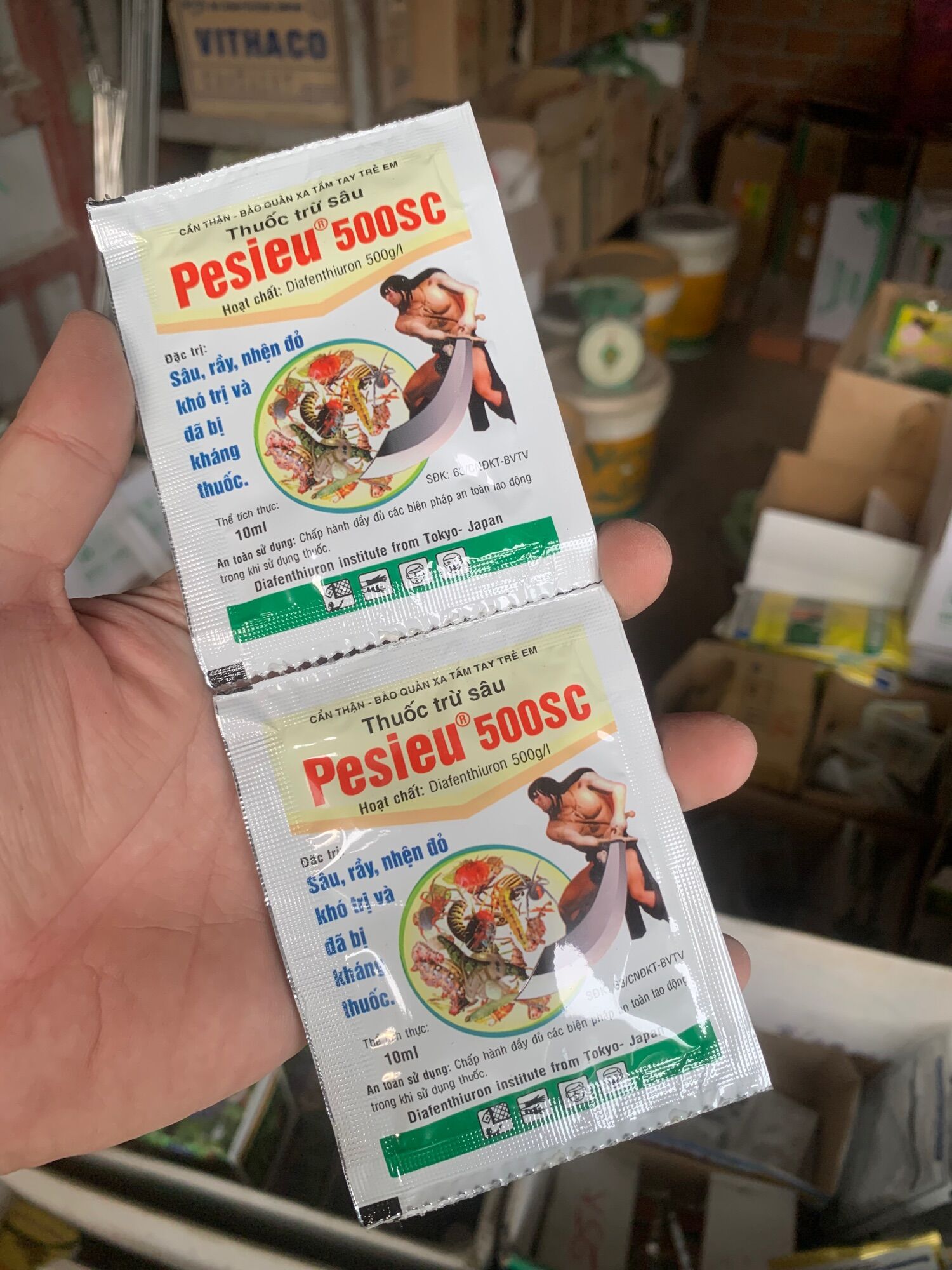 Pesieu 500SC Sâu Rầy Nhện Đỏ gói 10ml