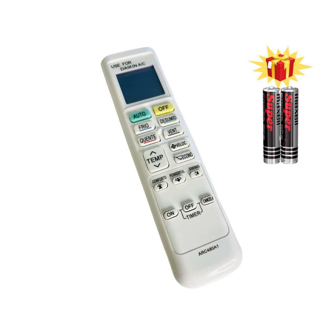 Điều khiển điều hòa 2 chiều tặng kèm Pin