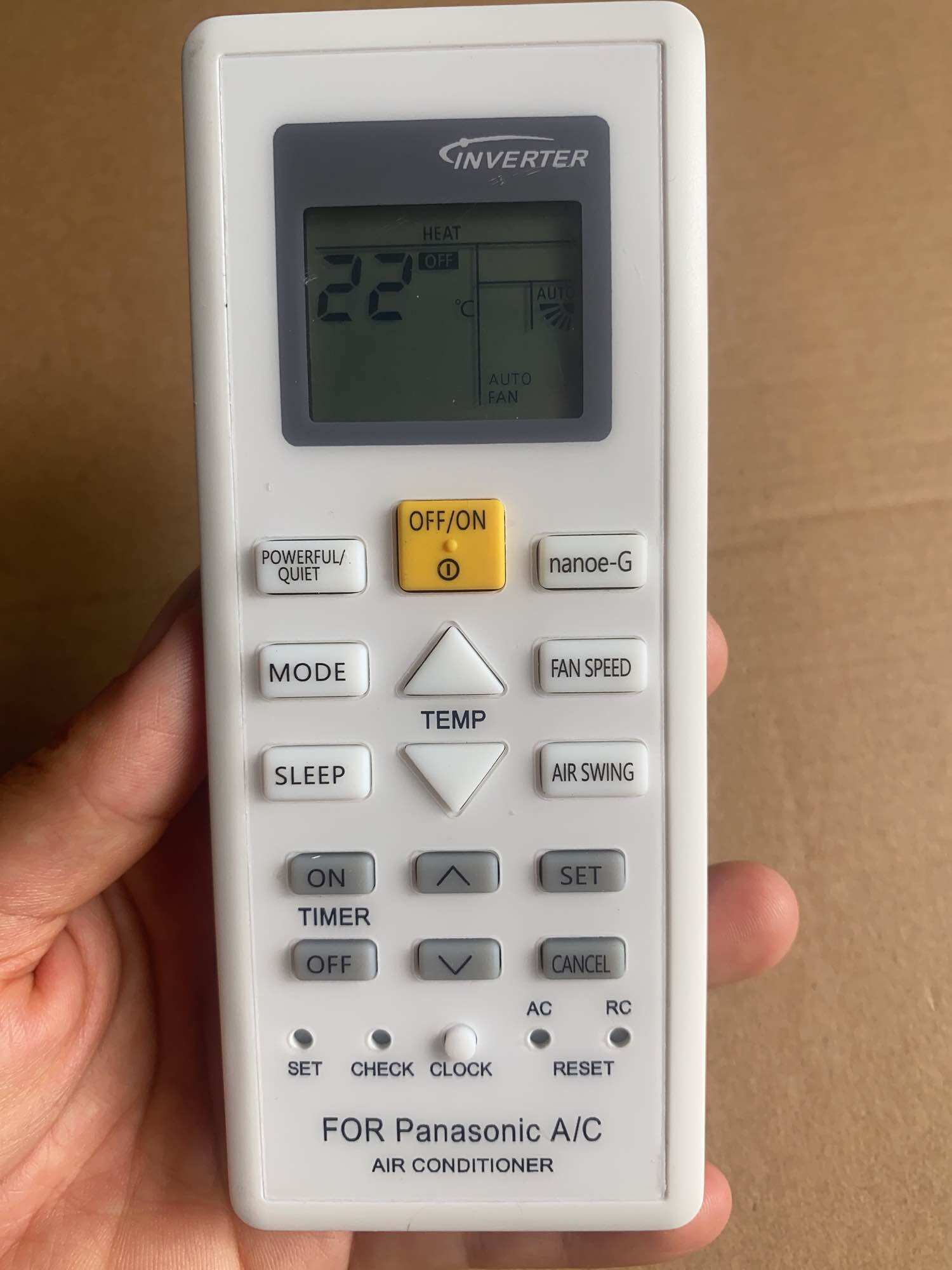 Remote máy lạnh panasonic 2 chiều