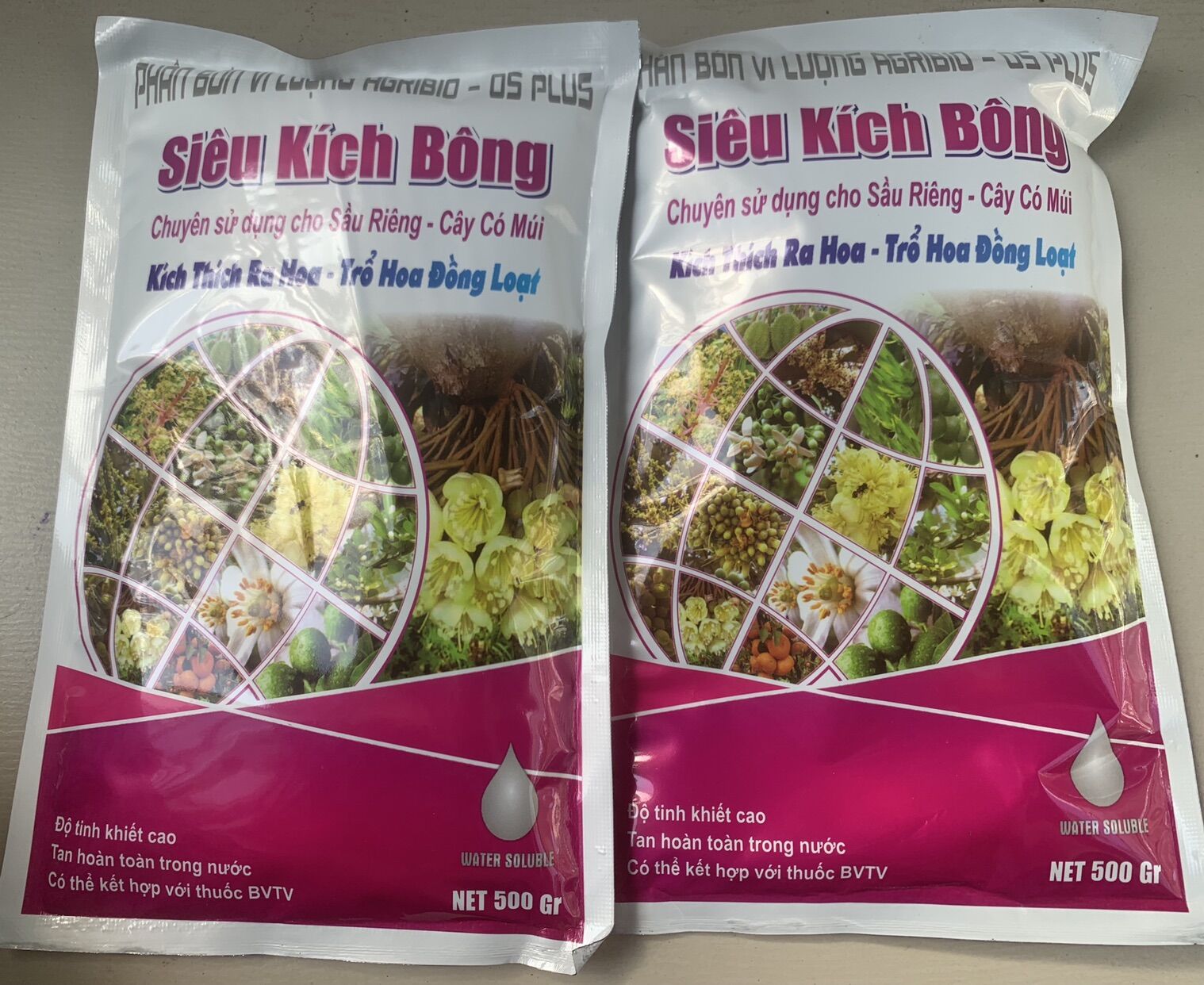 Phân bón vi lượng Siêu kích bông gói 500g của An phát nông