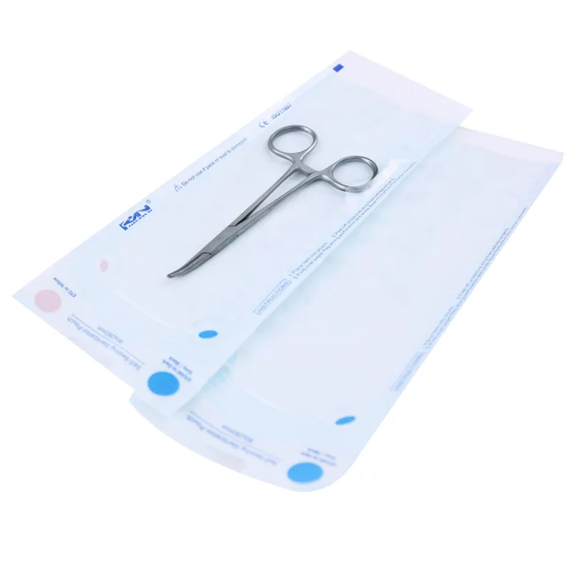 Túi hấp tiệt trùng tự dán nha khoa 70mm x 260mm. hộp 200 cái