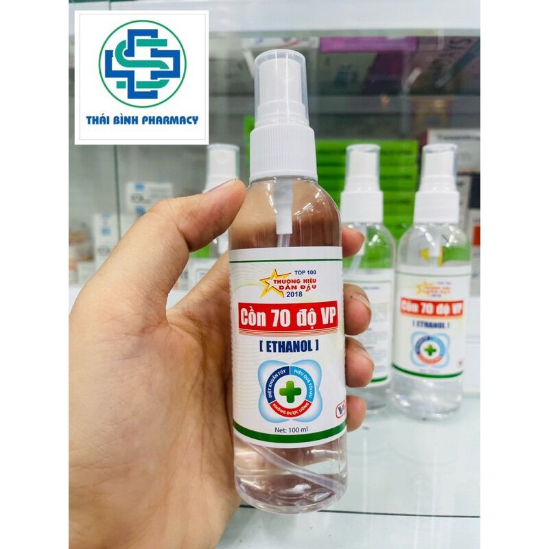 Cồn xịt 70 độ - chai 100ml