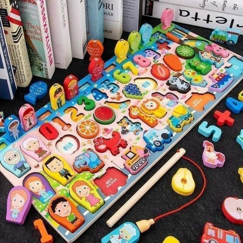 Bộ đồ chơi câu cá gỗ cho bé