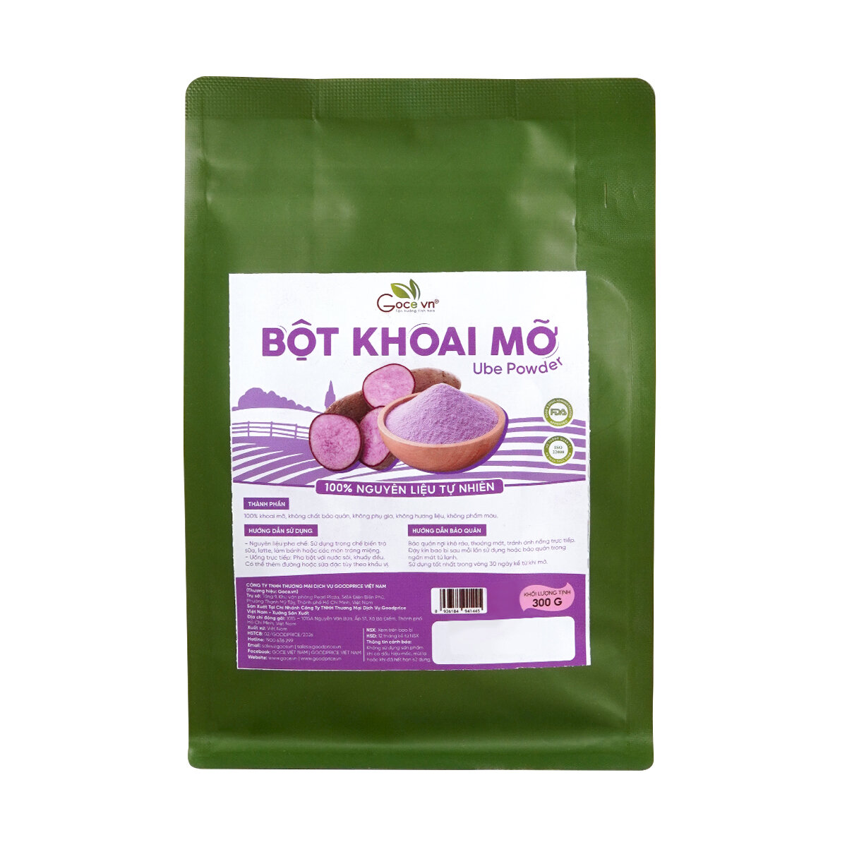 Bột khoai mỡ nguyên chất Goce - Túi 300g