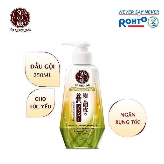 Dầu gội 50 megumi ngăn ngừa rụng tóc cho tóc yếu 250ml