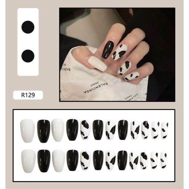 [HCM]Bộ 24 Móng Tay Đóm Kèm Keo Loại 1