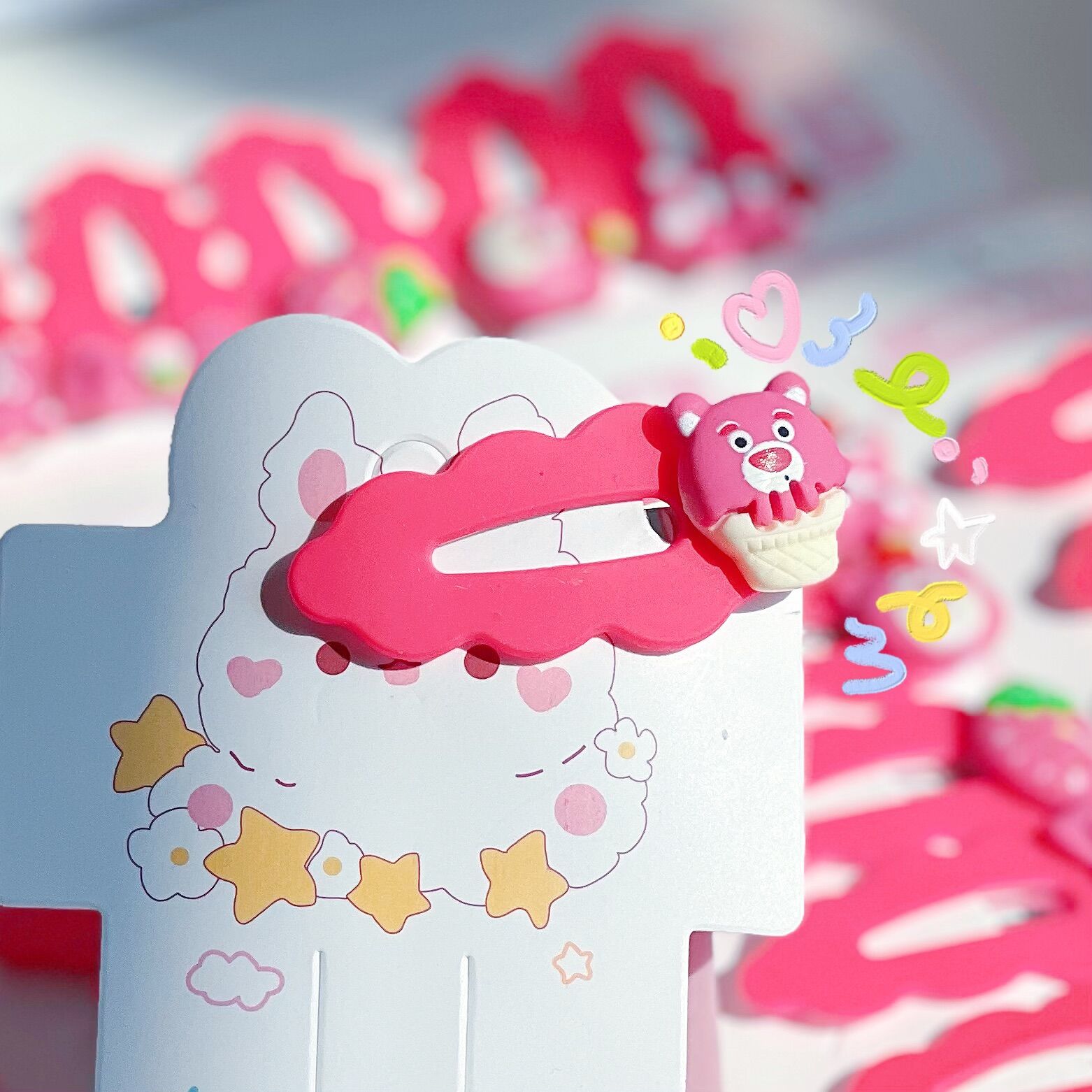 KẸP TÓC MÁI GẤU DÂU LOTSO