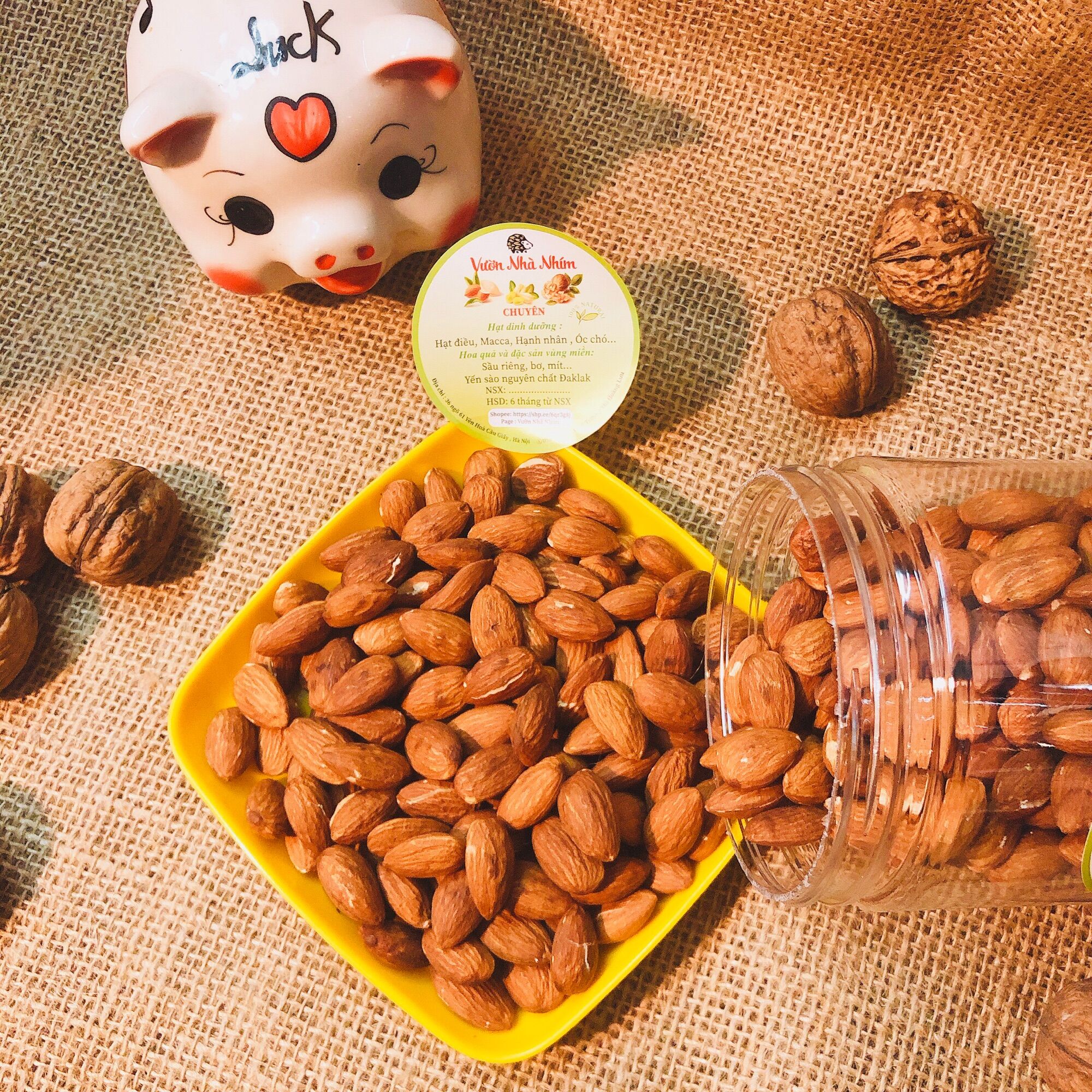 500g Lõi hạnh nhân rang nguyên vị