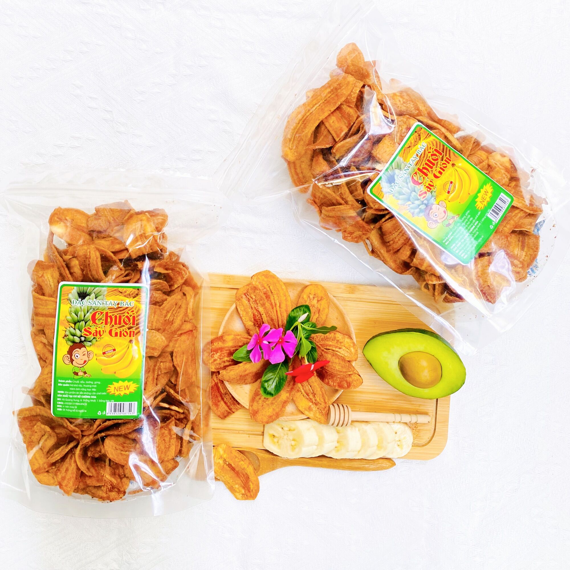 1 bịch 500gr chuối sấy không đường thơm, ngon, phù hợp ăn kiêng
