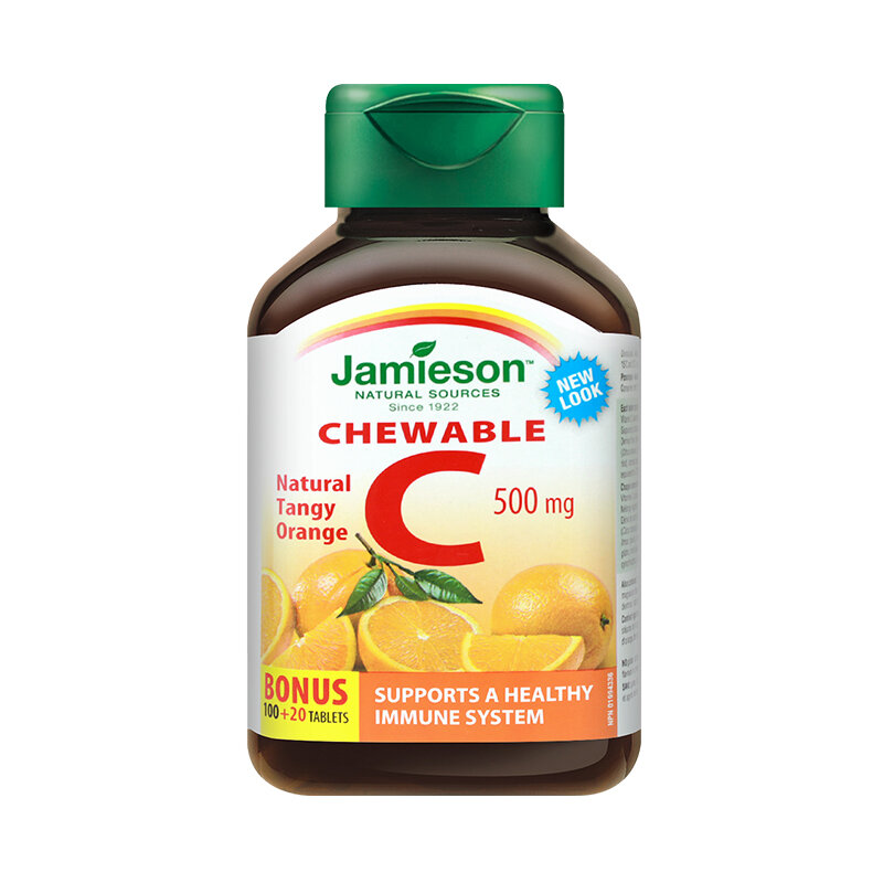 JAMIESON | Viên Ngậm Vitamin C Thiên Nhiên Vị Cam 120 Viên