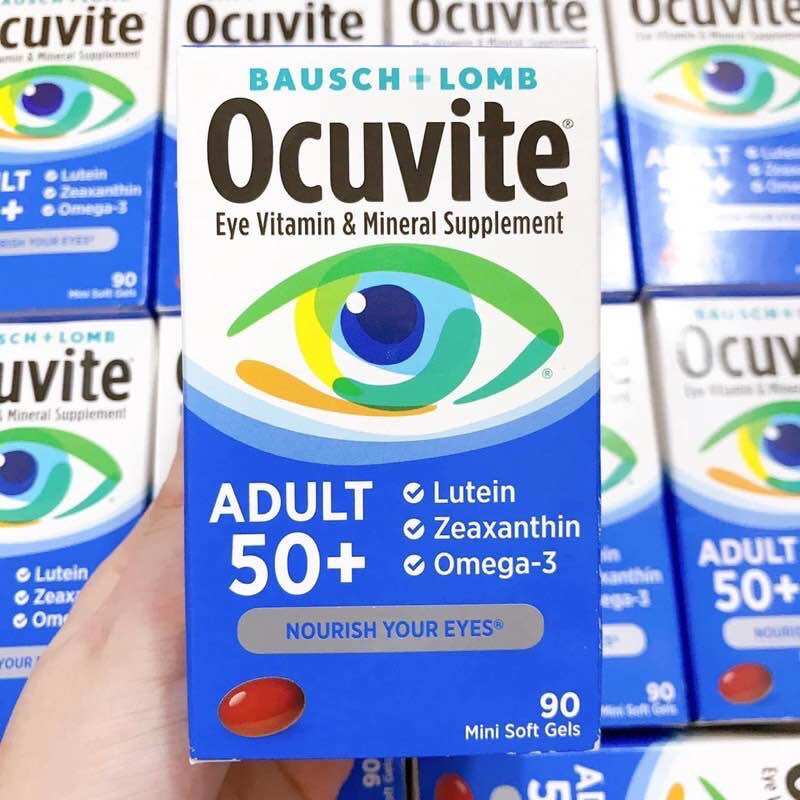 Viên bổ mắt ocuvite dành cho người lớn tuổi ocuvite adult 50+ 90 viên chính hãng