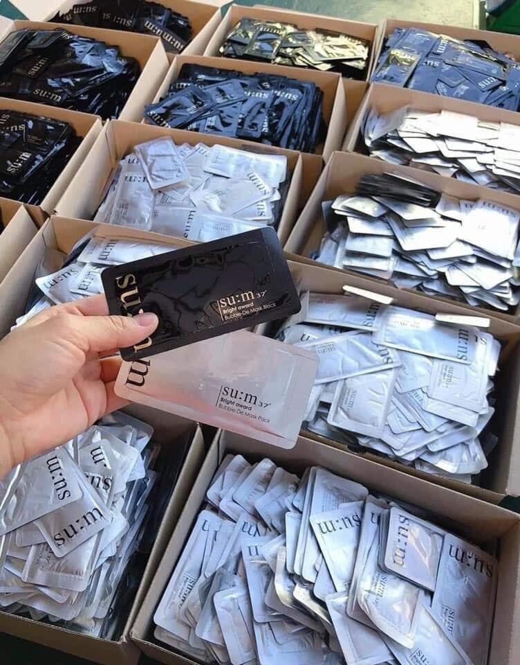 MẶT NẠ SỦI BỌT THẢI ĐỘC SUM37 HÀN QUỐC 1GÓI
