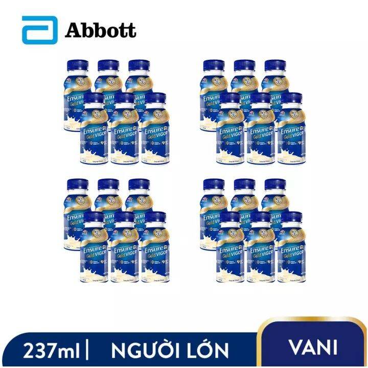 Thùng 24 chai sữa nước Ensure Vigor 237ml