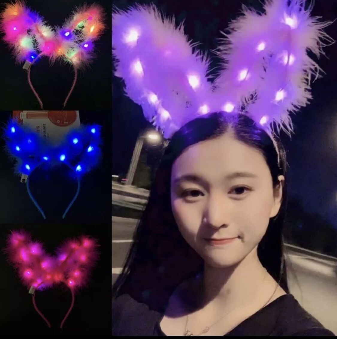 Bờm tóc phát sáng, băng đô phát sáng cute 😍😍