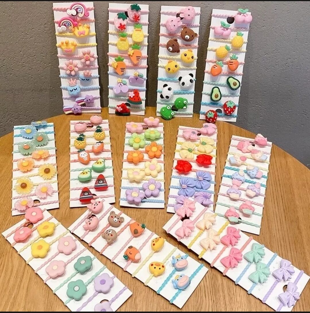 Set 10 dây cột tóc bé gái