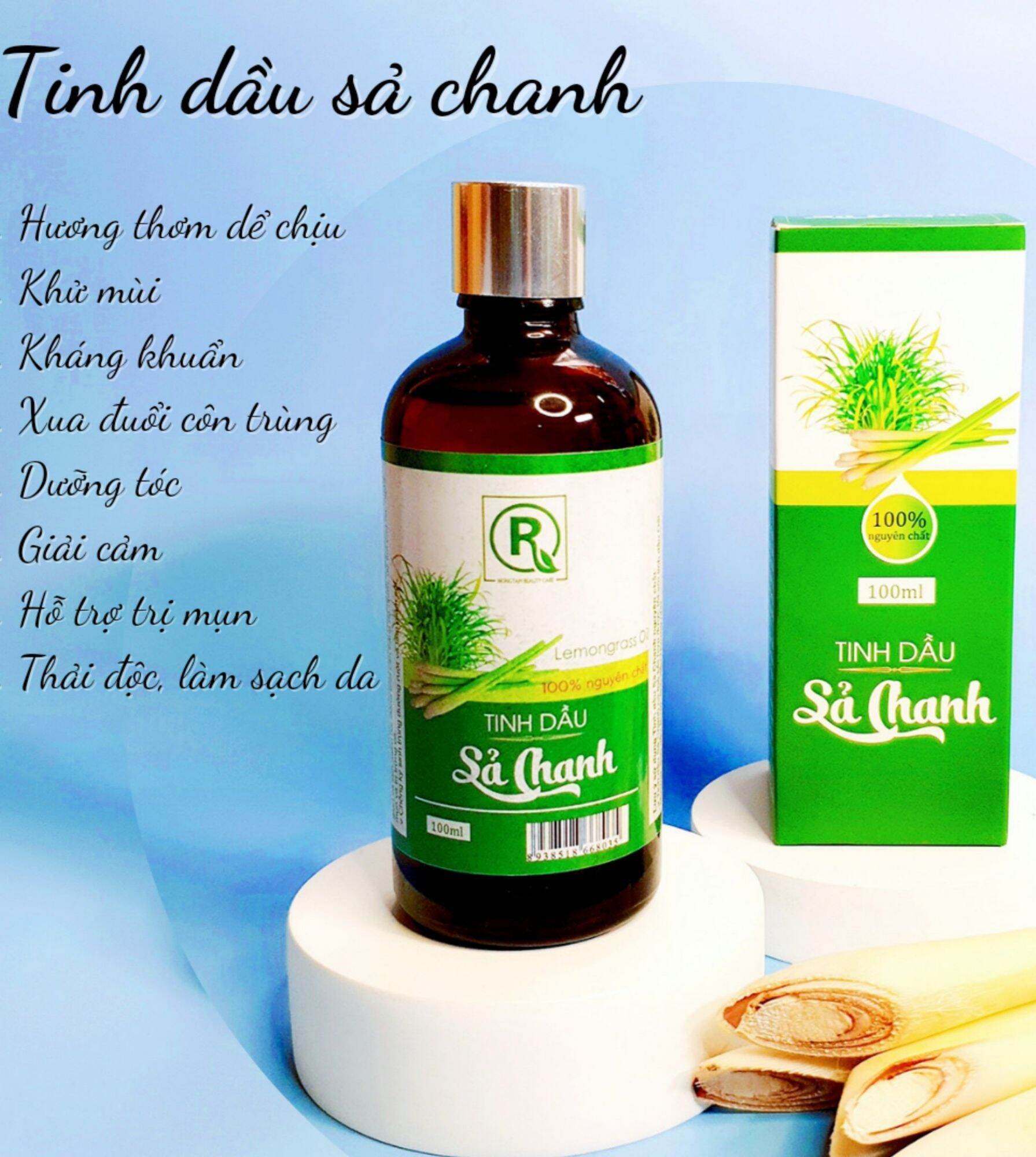 Tinh Dầu Sả Chanh Thiên Nhiên Nguyên Chất 10Ml - 50Ml