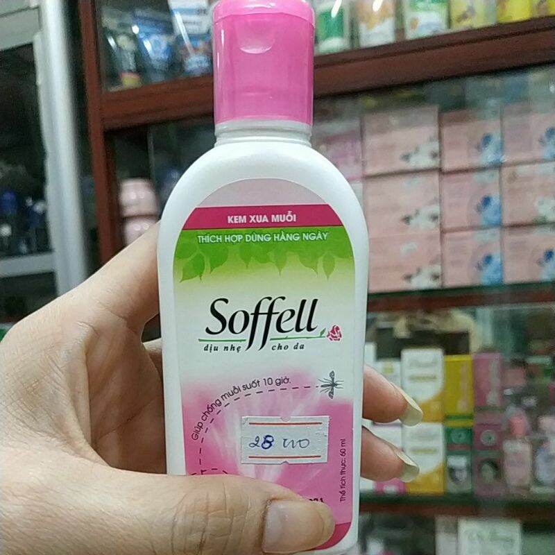 Kem xoa đuổi muỗi soffell 60ml, chống muỗi suốt 10 giờ