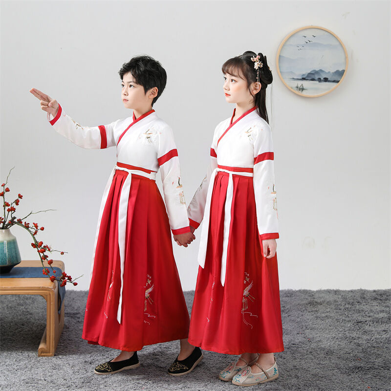 Trang Phục Biểu Diễn Truyền Thống Trung Quốc Hanfu Cho Trẻ Em Trai Và Gái Trang Phục Học Sinh Tiểu H