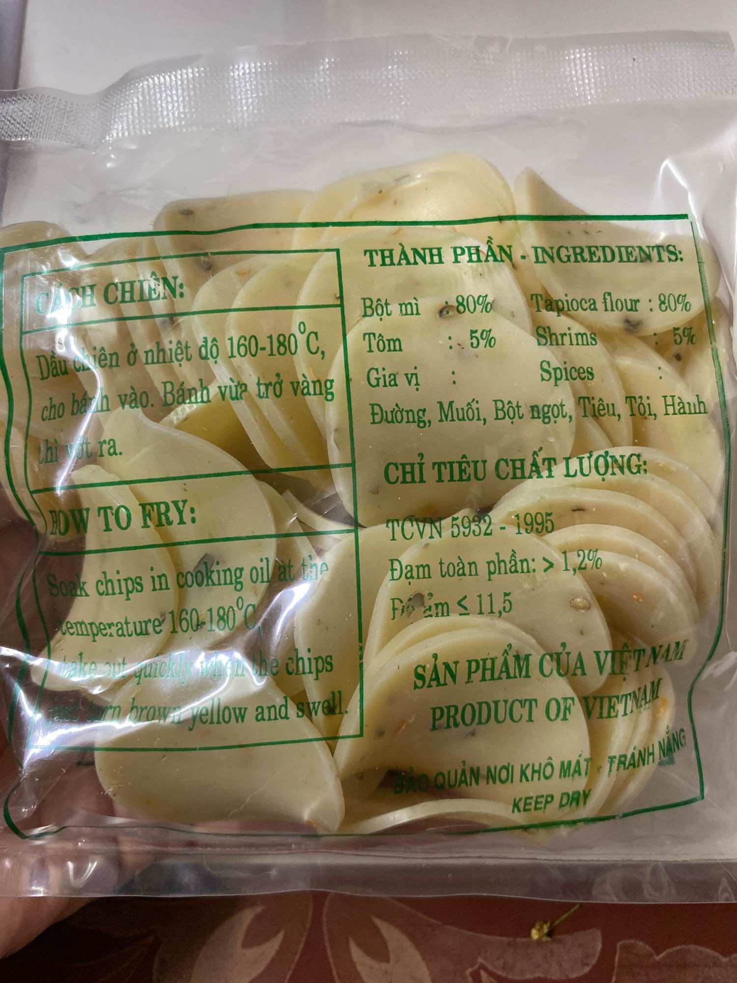 Bánh Phồng Tôm Tiêu hành ớt 200g