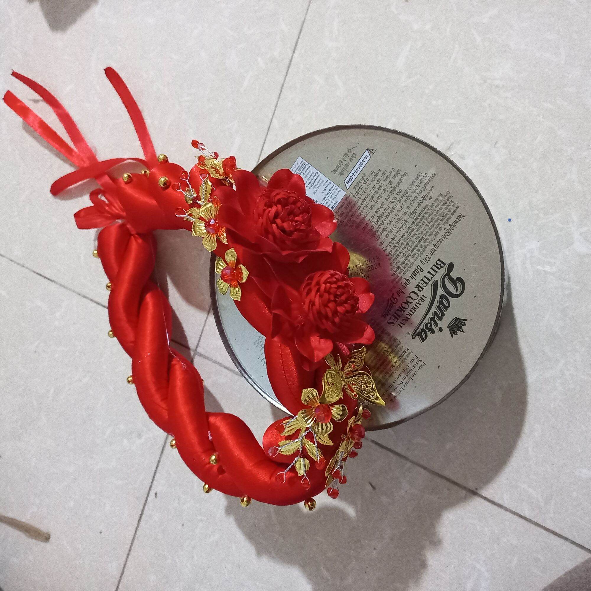 mấn mỹ nhân, mấn cô dâu hoa 3d trang trí hạt pha lê