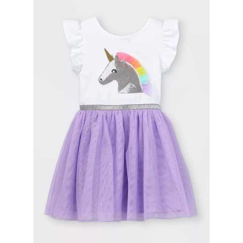 Váy voan tay cánh tiên hình Pony Cat & Jack bé gái