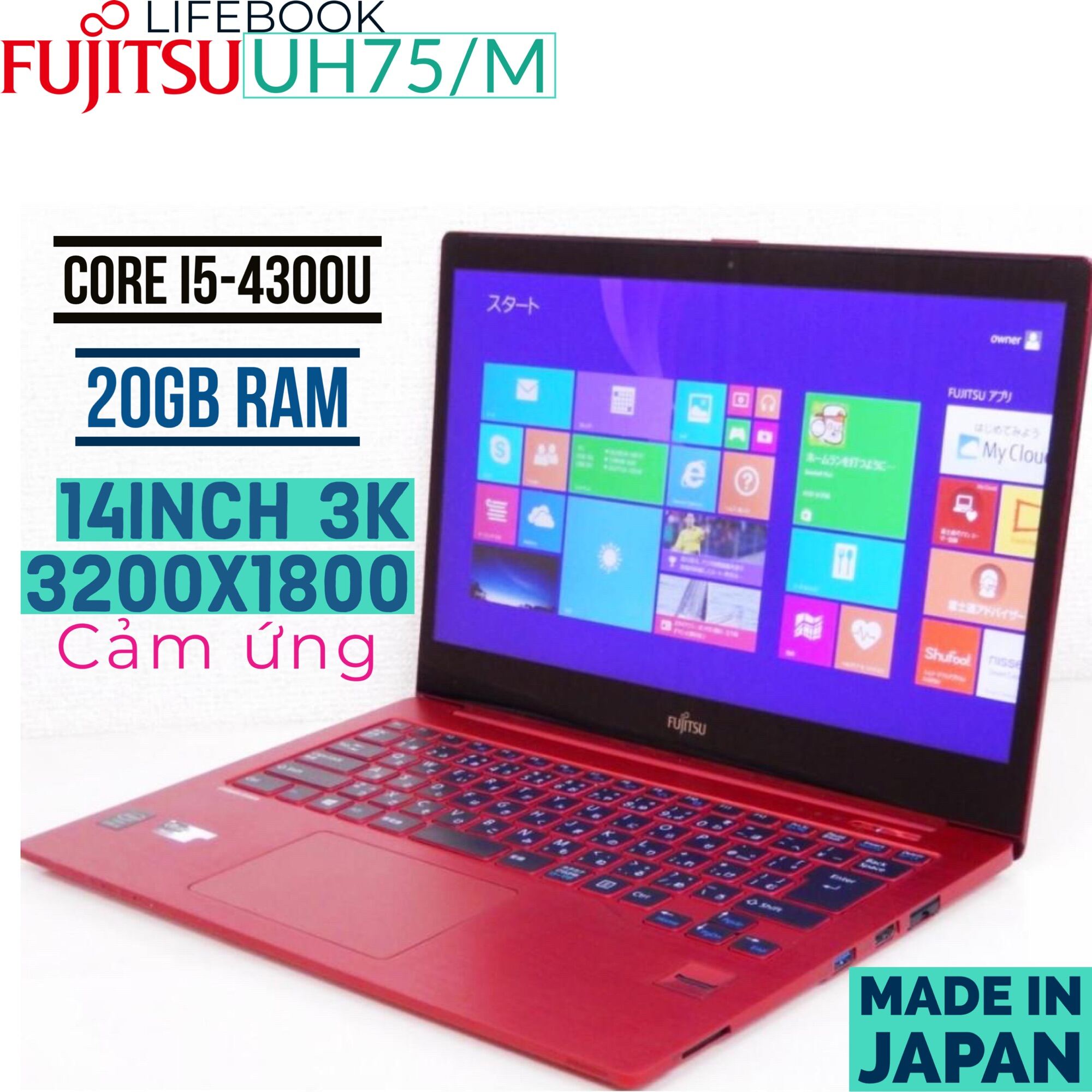 Laptop Fujitsu Lifebook U938/S core i5-8250U, 8gb ram, 256gb SSD