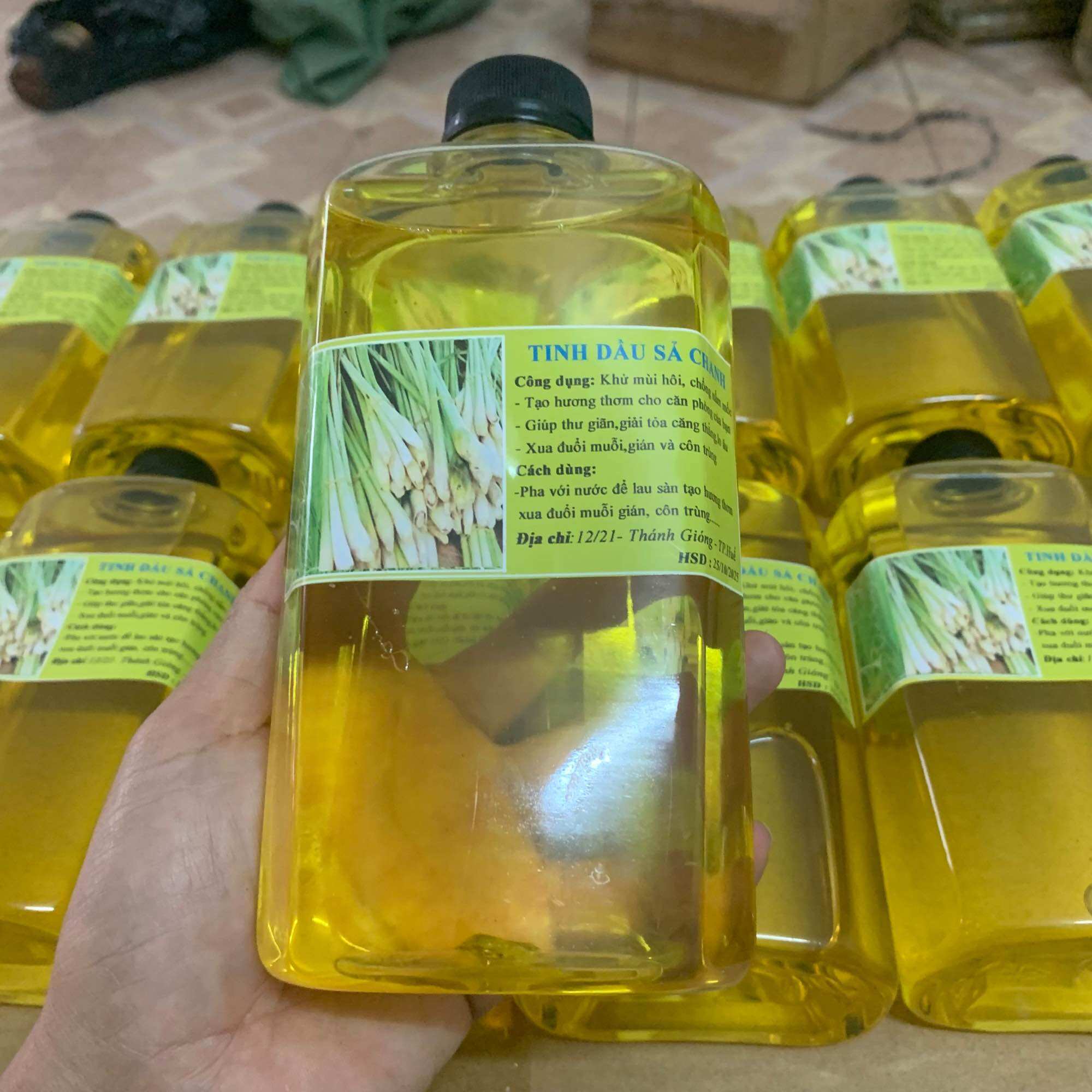 Tinh dầu sả chai 500ml xông phòng, lau nhà