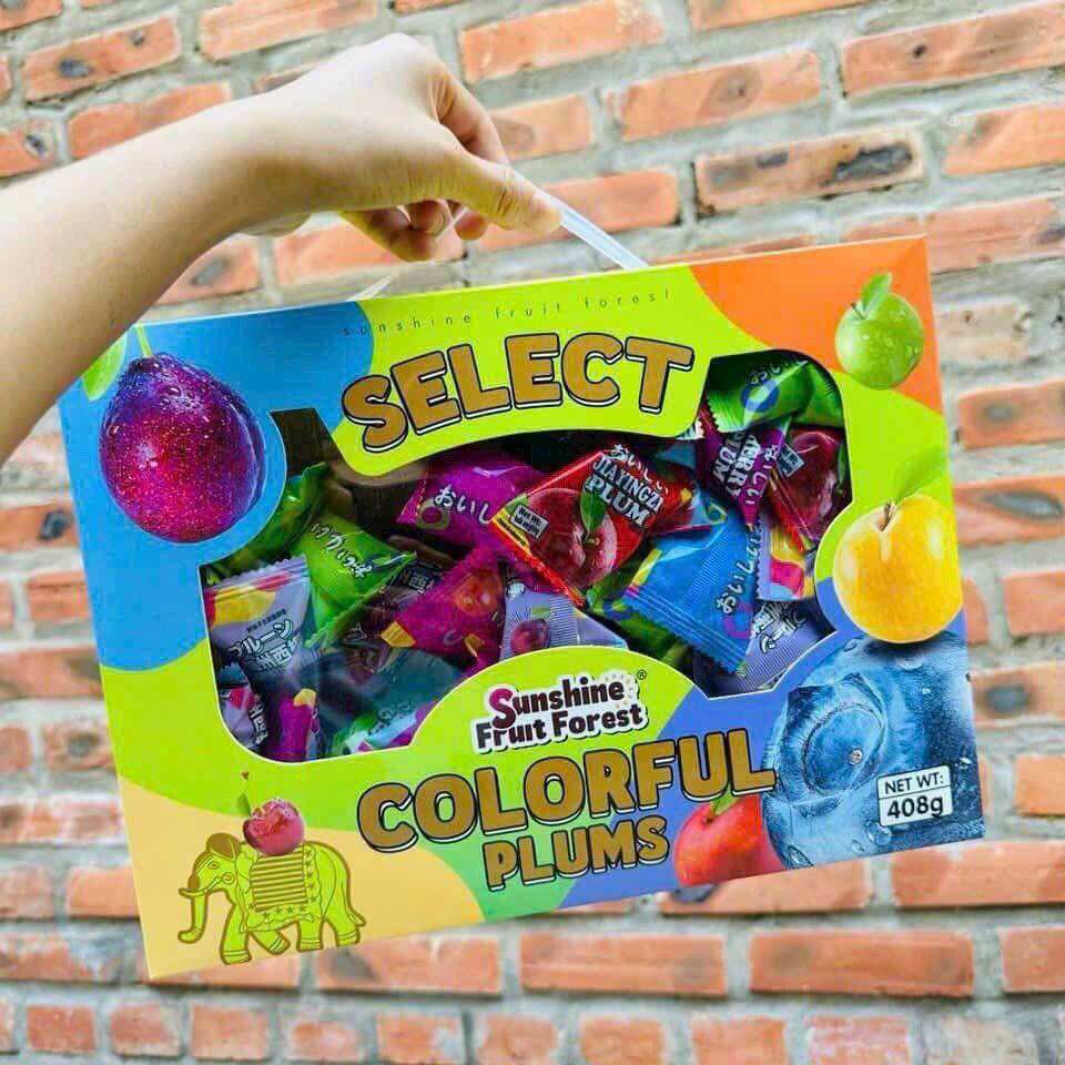Ô mai colorful plum mix vị siêu ngon 408gr/gói