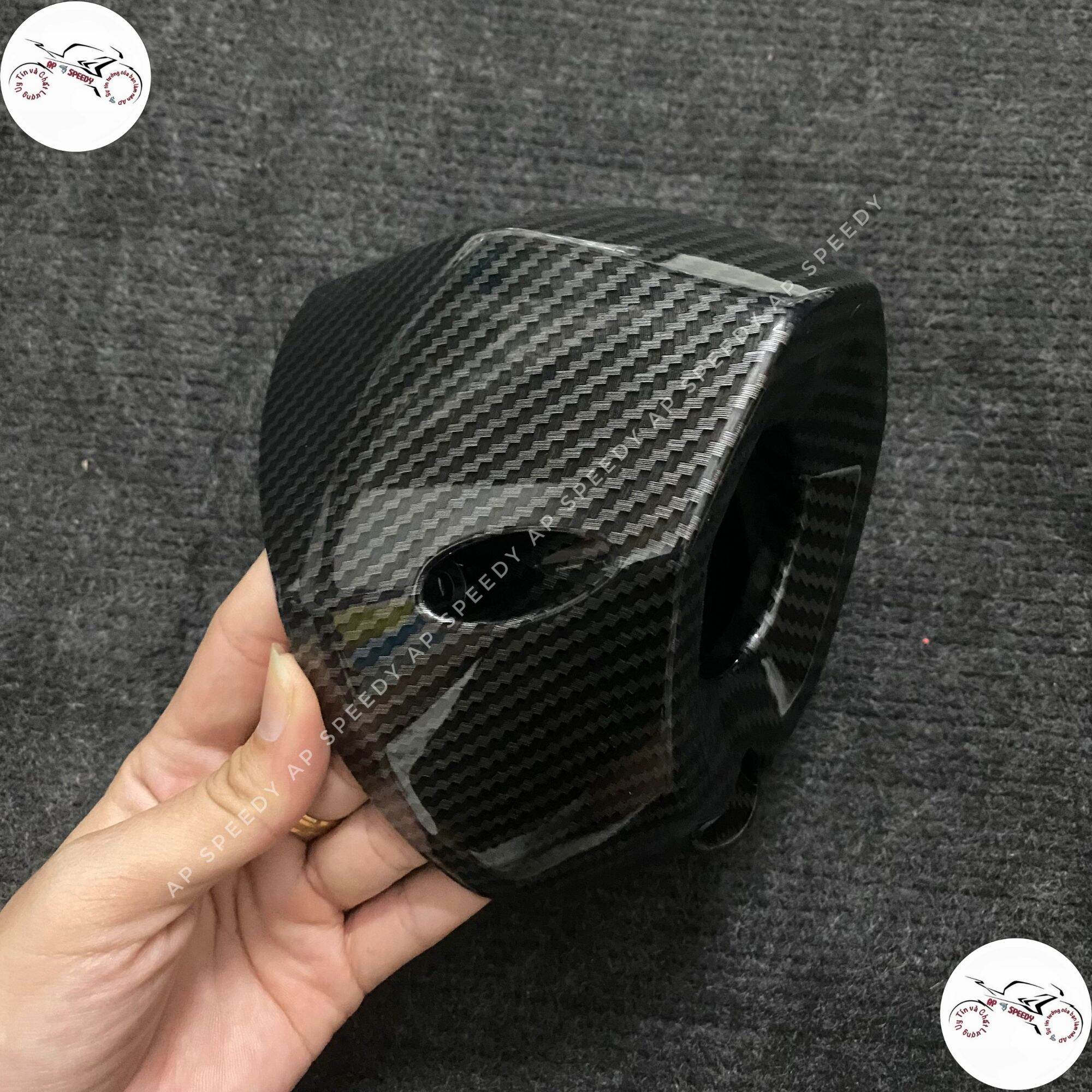 Chụp đích pô xe máy ex155 2021 cacbon