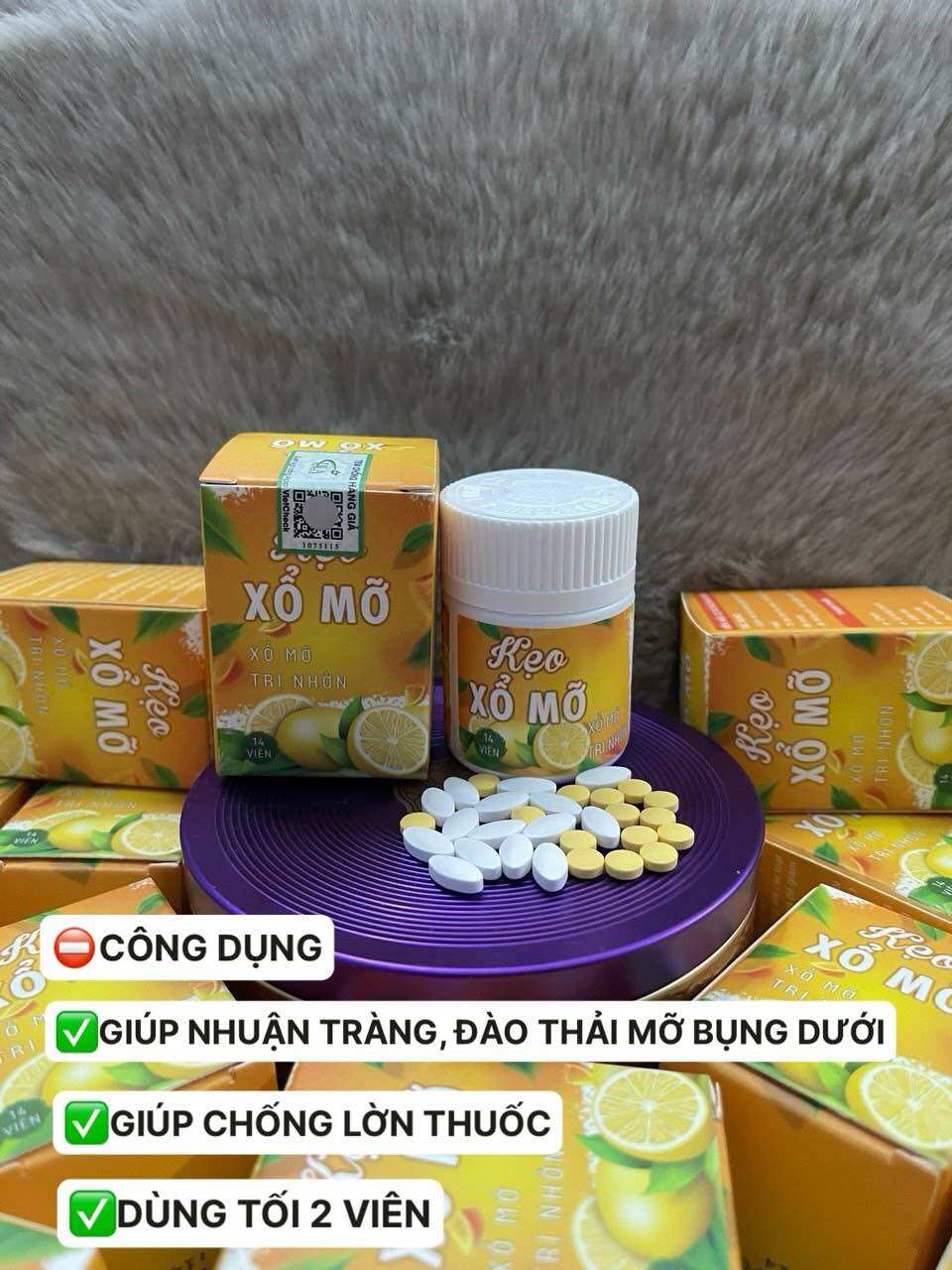 Kẹo xổ mỡ siết eo