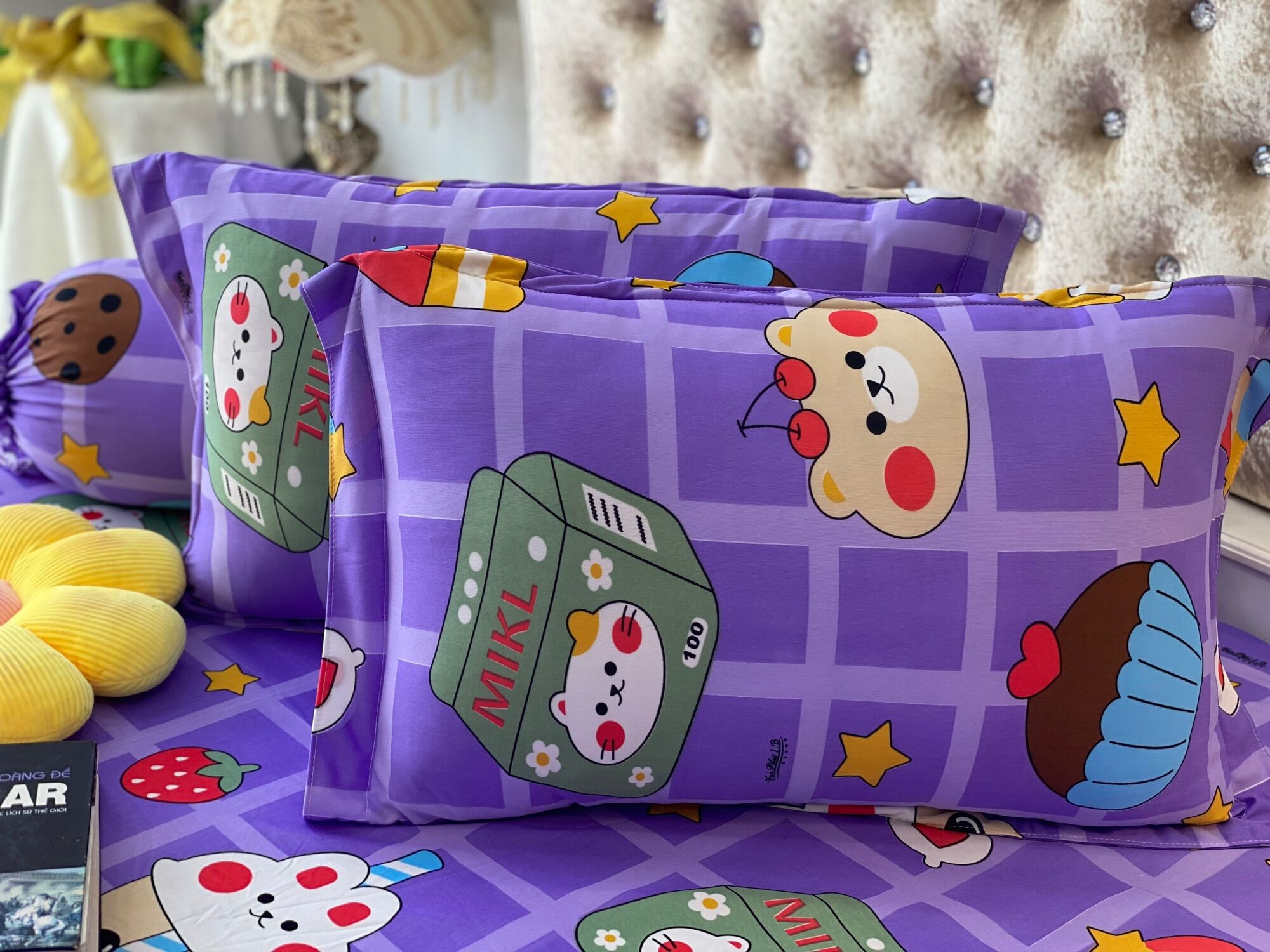 Bộ drap ga thun hàn quốc mẫu mới