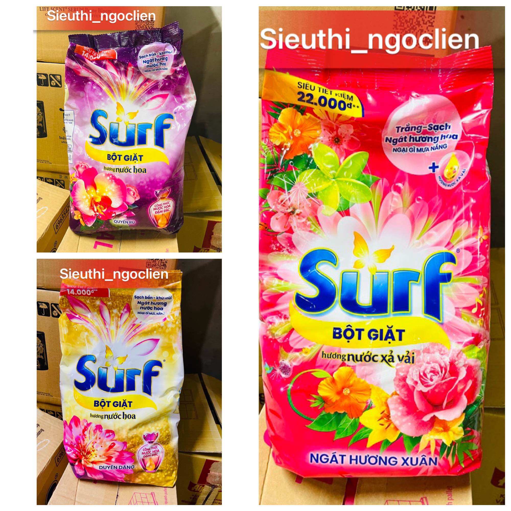 Bột giặt surf 5,5kg/5,3kg mới