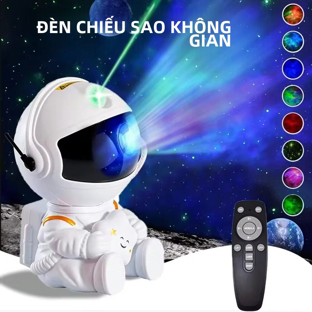 Đèn Ngủ Máy Chiếu Galaxy Star Đèn LED Trần Không Gian Phi Hành Gia Cho Phòng Ngủ Trang Trí Nhà Quà Tặng Trẻ Em - Thiết Kế Tinh Vân Đầy Sao