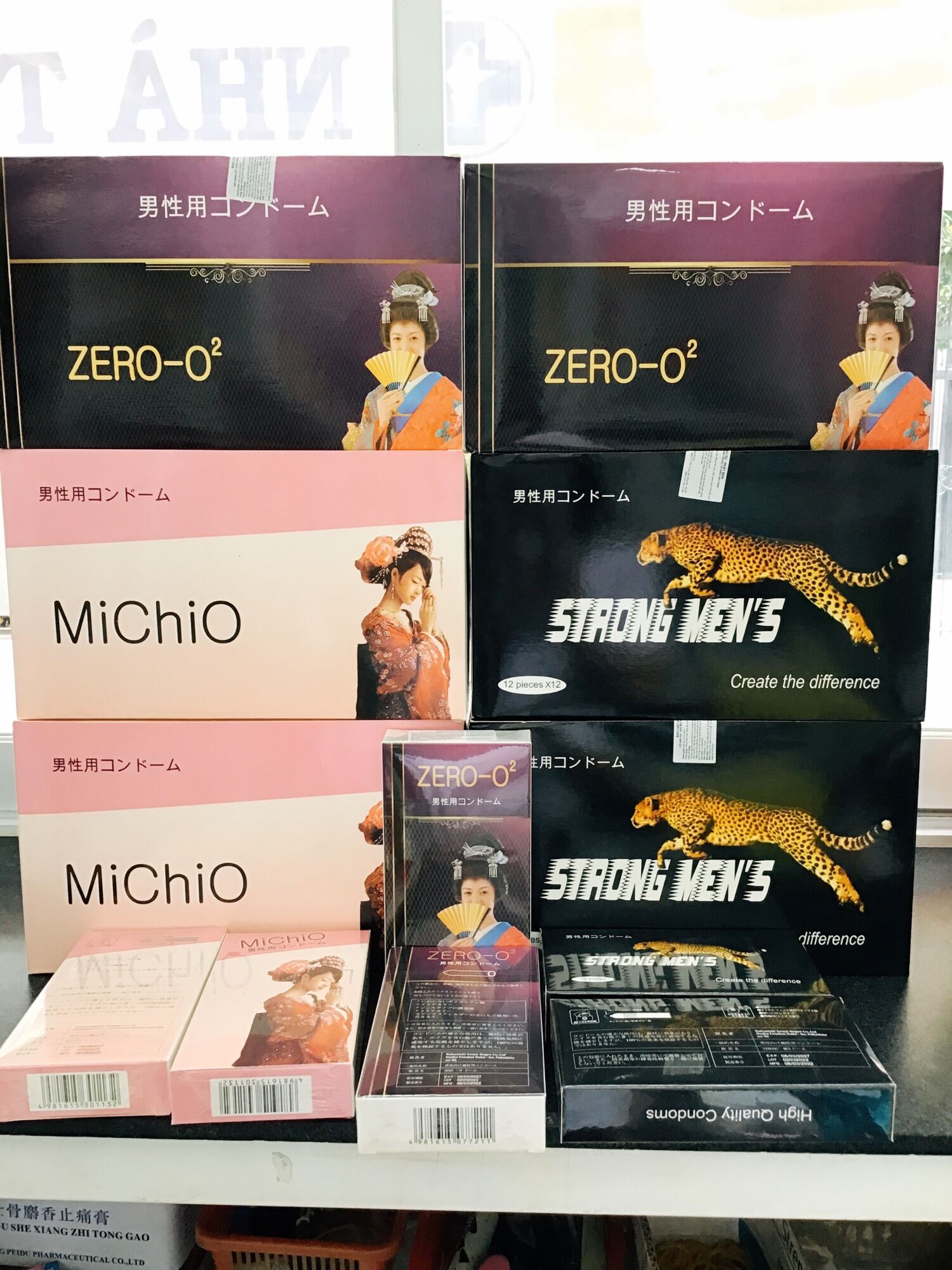 Bao cao su nhật MICHIO , STRONG MEN S , ZERO-O