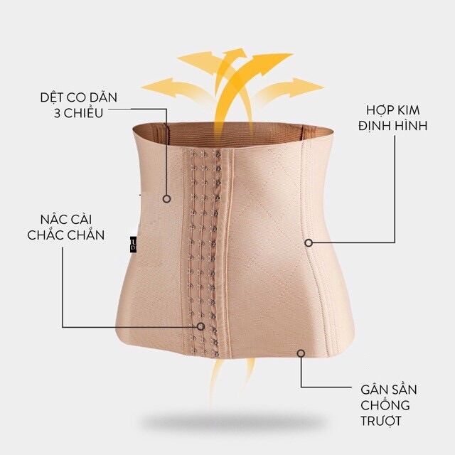 Gen nịt bụng định hình chống cuộn giúp eo thon gon - đai nịt bụng giảm mỡ sau sinh - miếng nâng bụng - G01