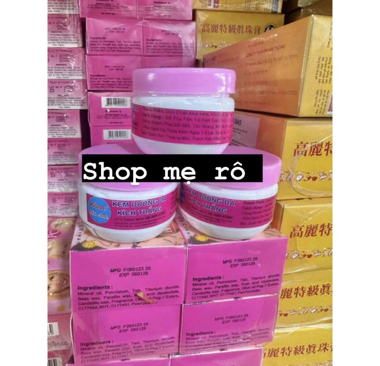 Kem kích trắng kone nắp Hồng hủ 30g