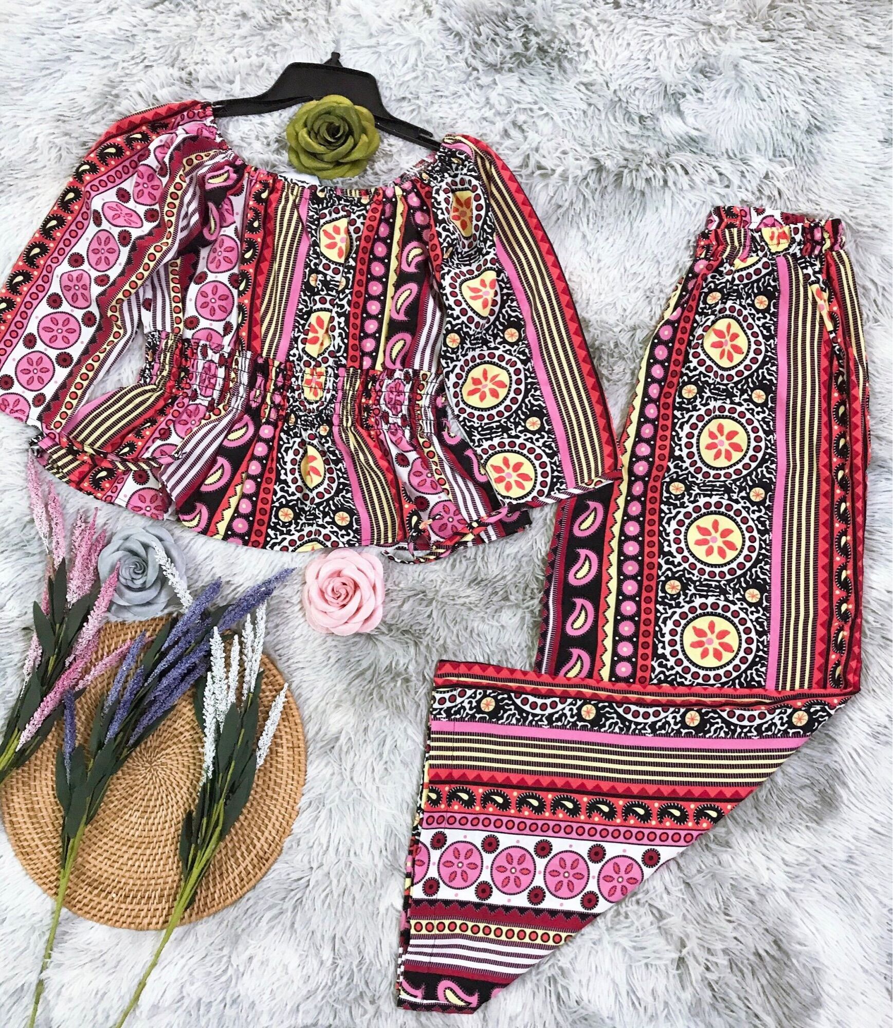 BỘ LỤA 9 tấc ống rộng (size 40-57kg
